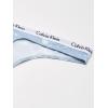 imageCalvin Klein Womens Carousel Logo Cotton Stretch Thong Panties 3 PackGry HtrScorched DnmMorongo Clouds Blue Fog