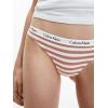 imageCalvin Klein Womens Carousel Logo Cotton Stretch Thong Panties 3 PackPalest BlueWhiteRainer Stripe Sandalwood