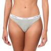imageCalvin Klein Womens Carousel Logo Cotton Stretch Thong Panties 3 PackTropical Fun Grey Heather Feeder Stripe Tropical Fun