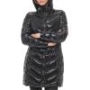 imageCalvin Klein Womens Chevron Quilting Casual Lightweight JacketQuilted Shiny Black