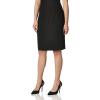 imageCalvin Klein Womens Classic Fit Straight Lux Suit Skirt Regular and Plus SizeBlack