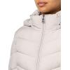 imageCalvin Klein Womens Classic Hooded Zip Front Puffer CoatGrey Owl