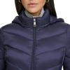 imageCalvin Klein Womens Classic Hooded Zip Front Puffer CoatLightweight Chevron Classic Blue