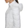 imageCalvin Klein Womens Classic Hooded Zip Front Puffer CoatLightweight Chevron Cloud