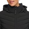 imageCalvin Klein Womens Classic Hooded Zip Front Puffer CoatLightweight Classic Black