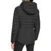 imageCalvin Klein Womens Classic Hooded Zip Front Puffer CoatLightweight Classic Black