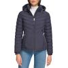 imageCalvin Klein Womens Classic Hooded Zip Front Puffer CoatLightweight Classic Blue