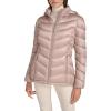 imageCalvin Klein Womens Classic Hooded Zip Front Puffer CoatPearlized Cappuccino