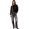 imageCalvin Klein Womens Classic Leather JacketBlack