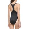 imageCalvin Klein Womens Classic Over The Shoulder One Piece SwimsuitBlack Silky Rib
