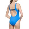 imageCalvin Klein Womens Classic Over The Shoulder One Piece SwimsuitLapis Blue Rib Logo