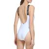 imageCalvin Klein Womens Classic Over The Shoulder One Piece SwimsuitSoft White Logo