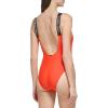 imageCalvin Klein Womens Classic Over The Shoulder One Piece SwimsuitVermillion Logo