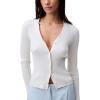 imageCalvin Klein Womens Cotton Rib CardiganTofu