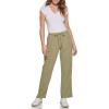 imageCalvin Klein Womens Crepe Gauze Straight Leg PantsIvy League