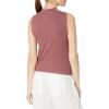 imageCalvin Klein Womens Everyday Embrodery Monogram Cropped SS Short Sleeve Mock NeckSedona