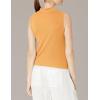 imageCalvin Klein Womens Everyday Embrodery Monogram Cropped SS Short Sleeve Mock NeckSunset