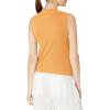 imageCalvin Klein Womens Everyday Embrodery Monogram Cropped SS Short Sleeve Mock NeckSunset