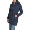 imageCalvin Klein Womens Everyday Hooded Zip Front Puffer Long Sleeve CoatDark Sapphire