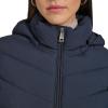 imageCalvin Klein Womens Everyday Hooded Zip Front Puffer Long Sleeve CoatDark Sapphire