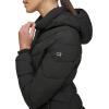 imageCalvin Klein Womens Everyday Hooded Zip Front Puffer Long Sleeve CoatLightweight Hooded Ebony