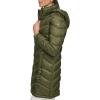 imageCalvin Klein Womens Everyday Hooded Zip Front Puffer Long Sleeve CoatLightweight Military