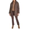 imageCalvin Klein Womens Everyday Hooded Zip Front Puffer Long Sleeve CoatMulch