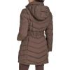 imageCalvin Klein Womens Everyday Hooded Zip Front Puffer Long Sleeve CoatMulch