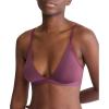 imageCalvin Klein Womens Form to Body Lightly Lined Triangle BraletteMauve Wine