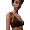 imageCalvin Klein Womens Form to Body Lightly Lined Triangle BraletteUmber