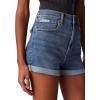 imageCalvin Klein Womens High Rise Denim ShortsBlue Jay