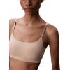 imageCalvin Klein Womens Invisibles Comfort Seamless Adjustable Skinny Strap Bralette BraBare