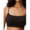 imageCalvin Klein Womens Invisibles Comfort Seamless Adjustable Skinny Strap Bralette BraBlack