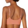 imageCalvin Klein Womens Invisibles Comfort Seamless Adjustable Skinny Strap Bralette BraLight Chestnut