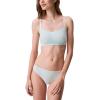 imageCalvin Klein Womens Invisibles Comfort Seamless Adjustable Skinny Strap Bralette BraMoonlight Jade