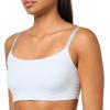 imageCalvin Klein Womens Invisibles Comfort Seamless Adjustable Skinny Strap Bralette BraPlein Air W Ivory Logo