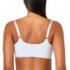 imageCalvin Klein Womens Invisibles Comfort Seamless Adjustable Skinny Strap Bralette BraPlein Air W Ivory Logo