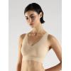 imageCalvin Klein Womens Invisibles Comfort Seamless Lightly Lined V Neck Bralette BraBare