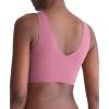 imageCalvin Klein Womens Invisibles Comfort Seamless Lightly Lined V Neck Bralette BraDeep Mauve
