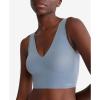 imageCalvin Klein Womens Invisibles Comfort Seamless Lightly Lined V Neck Bralette BraFlint Stone