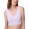 imageCalvin Klein Womens Invisibles Comfort Seamless Lightly Lined V Neck Bralette BraLilac Quartz