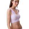 imageCalvin Klein Womens Invisibles Comfort Seamless Lightly Lined V Neck Bralette BraLilac Quartz