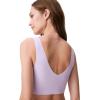 imageCalvin Klein Womens Invisibles Comfort Seamless Lightly Lined V Neck Bralette BraLilac Quartz