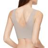 imageCalvin Klein Womens Invisibles Comfort Seamless Lightly Lined V Neck Bralette BraMink