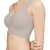 imageCalvin Klein Womens Invisibles Comfort Seamless Lightly Lined V Neck Bralette BraMink