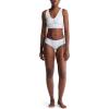 imageCalvin Klein Womens Invisibles Comfort Seamless Lightly Lined V Neck Bralette BraPlein Air W Ivory Logo