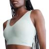 imageCalvin Klein Womens Invisibles Comfort Seamless Lightly Lined V Neck Bralette BraSage Meadow
