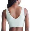imageCalvin Klein Womens Invisibles Comfort Seamless Lightly Lined V Neck Bralette BraSage Meadow