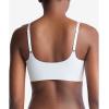 imageCalvin Klein Womens Invisibles Comfort Seamless Wirefree Lightly Lined Triangle Bralette BraPlein Air W Ivory Logo