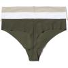 imageCalvin Klein Womens Invisibles Seamless Thong Panties 3 PackWhiteWinter LinenMoney Tree